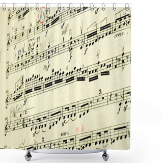 Personality  Music Book Shower Curtains