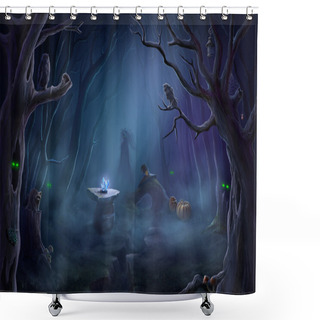 Personality  Halloween Shower Curtains