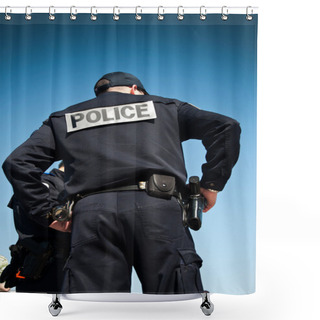Personality  French Policeman Shower Curtains