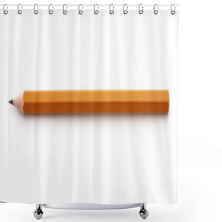 Personality  Wooden Pencil Shower Curtains
