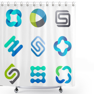 Personality  Vector Logo Design For Your Business. Design Icons Shower Curtains