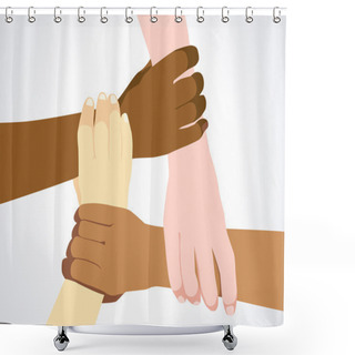 Personality  Unity In Diversity Shower Curtains