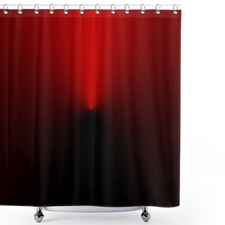 Personality  Dark Red Conical Gradient Shower Curtains