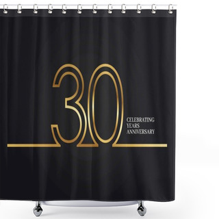 Personality  30 Years Anniversary Shower Curtains
