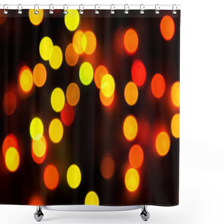 Personality  Blurred Christmas Ligths Background Shower Curtains