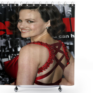 Personality  Actress Carla Gugino Shower Curtains