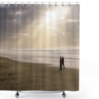 Personality  Tranquil Beach Shower Curtains