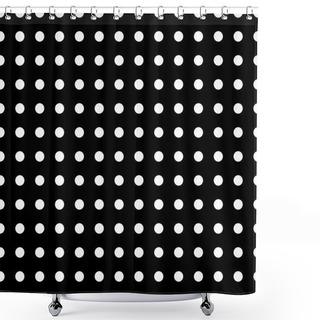 Personality  Polka Dot Pattern.   Shower Curtains