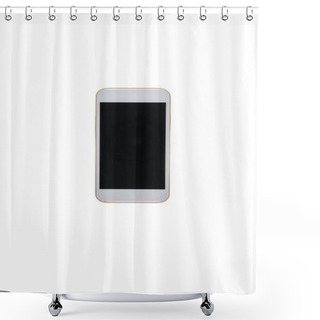 Personality  Modern Smartphone With Empty Screen Shower Curtains