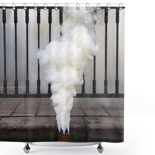 Personality  Fuming Smoke Bomb Shower Curtains