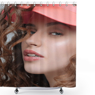 Personality  Beautiful Young Woman  Shower Curtains