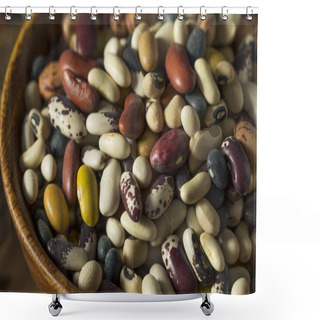 Personality  Heap Of Assorted Mixed Organic Dry Beans Shower Curtains