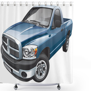 Personality  American Full-size Pickup Shower Curtains