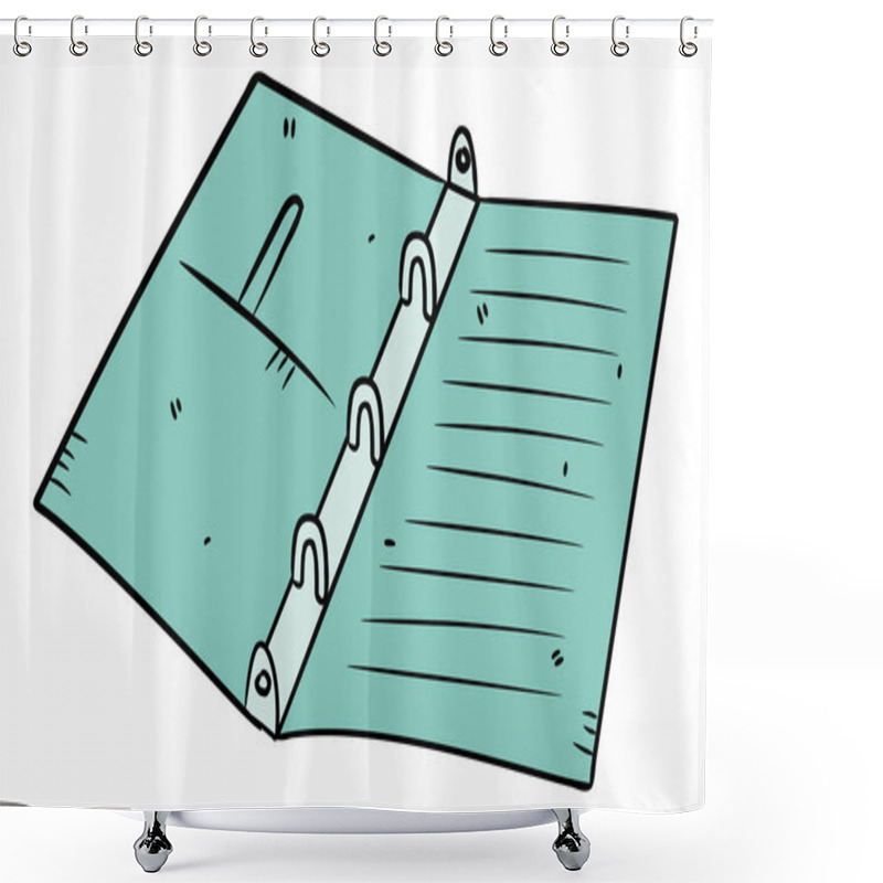 Personality  Office Binder, Folder Shower Curtains