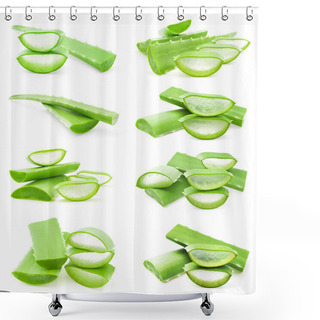 Personality  Aloe Vera Fresh Leaves Shower Curtains