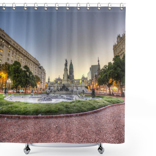Personality  Congress Square In Buenos Aires, Argentina Shower Curtains
