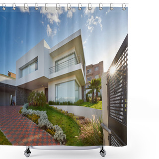Personality  Big Modern House Shower Curtains