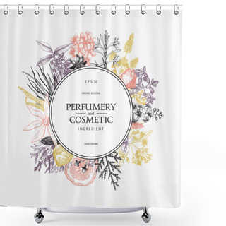 Personality  Design For Cosmetics And Perfumery Shower Curtains