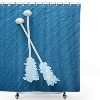 Personality  White Sugar Crystals Shower Curtains