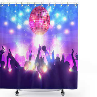 Personality  Concert Background Design Shower Curtains