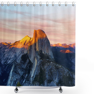 Personality  Sunset From Glacier Point Shower Curtains