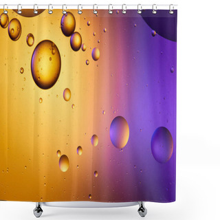 Personality  Abstract Orange And Purple Color Background From Mixed Water And Oil  Shower Curtains