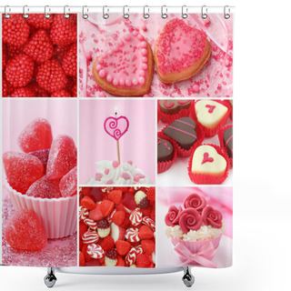 Personality  Sweets For Valentine's Day Shower Curtains