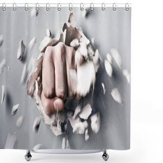 Personality  Fist Shower Curtains