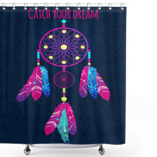 Personality  Abstract  Dream Catcher Shower Curtains