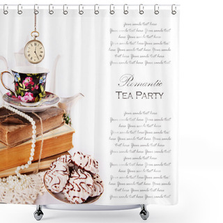 Personality  Romantic Tea Party Shower Curtains