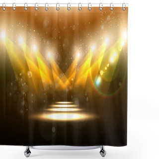 Personality  Vector Stage Spotlight Shower Curtains