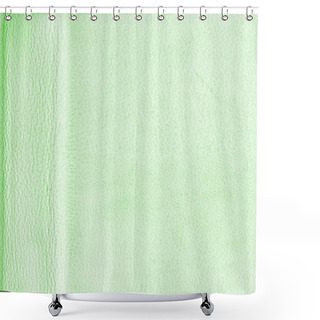 Personality  Pale Green Artificial Leather Texture Shower Curtains