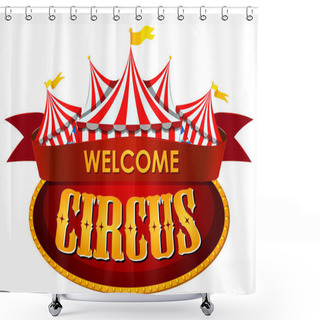 Personality  Circus, Fun Fair, Amusement Park Theme Template Shower Curtains