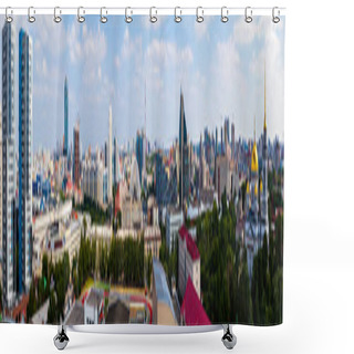 Personality  Yekaterinburg, Russia. A View Over The Center Of Yekaterinburg, Russia Shower Curtains