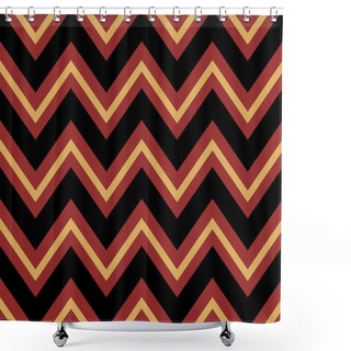 Personality  Chevron Pattern Background Shower Curtains