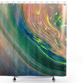 Personality  Traditional Turkish Marbling Artwork Patterns As Colorful Abstract Background Shower Curtains