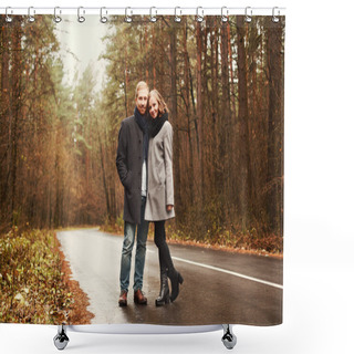Personality  Young Fashion Couple In Love, Outdoor Shower Curtains