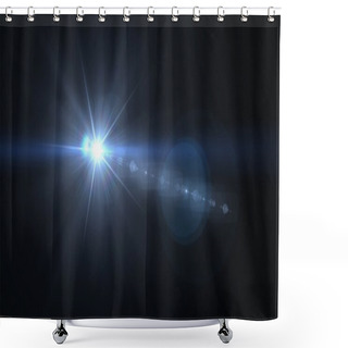 Personality  Camera Flash Flare 01 Shower Curtains