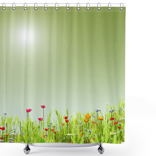 Personality  Summer Flowers Shower Curtains