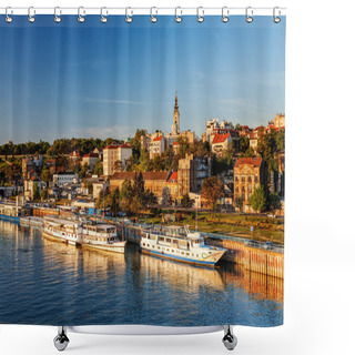 Personality  Belgrade From River Sava Shower Curtains