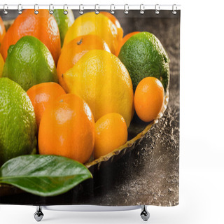 Personality  Fresh Citrus Fruits Shower Curtains