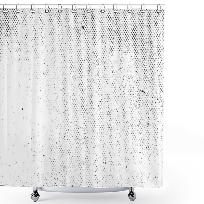 Personality  Grunge Real Organic Vintage Halftone Vector Ink Print Background Shower Curtains