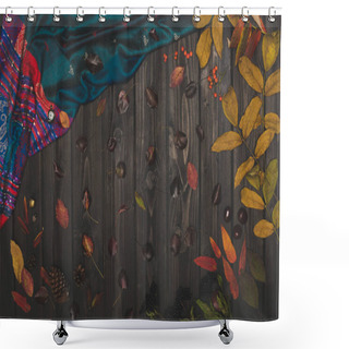 Personality  Autumn Composition And Fabric  Shower Curtains