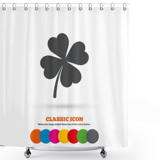 Personality  Clover,  Saint Patrick Icon Shower Curtains