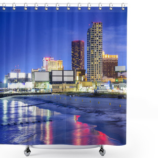 Personality  Atlantic City, New Jersey Cityscape Shower Curtains