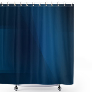 Personality  Deep Dark Blue Background Shower Curtains