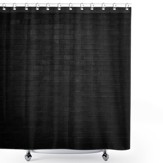 Personality  Black Brick Wall For Background  Shower Curtains