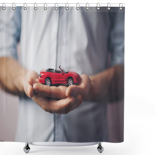 Personality  Man Hand Car Shower Curtains
