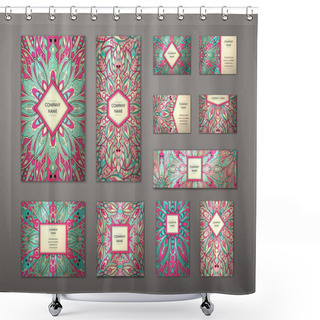 Personality  Big Templates Set. Shower Curtains