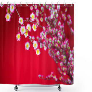 Personality  Plum Flowers  For Chinese New Year Shower Curtains